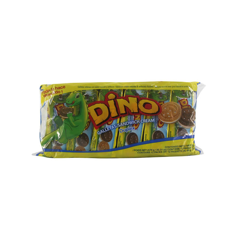 Galletas Dulces Dino Duplex 12 unidades