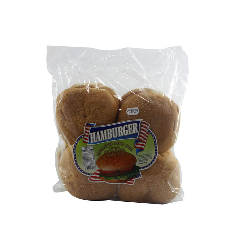 Pan De Hamburguesa Molino Del Sol 8/1