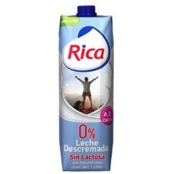 Leche Rica cero grazas 1 Lt
