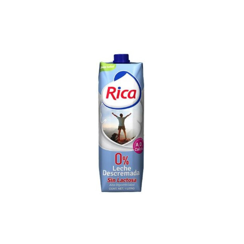Leche Rica cero grazas 1 Lt