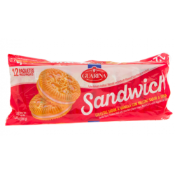 Galletas Guarina Sandwich Fresa 12 unidades