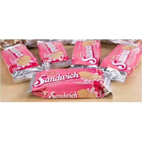 Galletas Guarina Sandwich Fresa 12 unidades