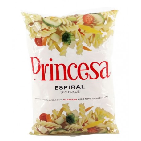 Pastas Princesa Espirales Mixtos 400g