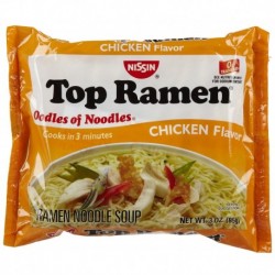 Sopa Nissin Top Ramen Chicken Flavor 3oz