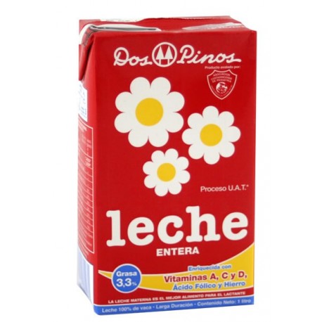 Leche Entera Dos Pinos 1 Lt