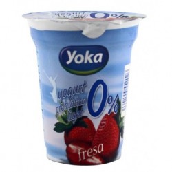Yogurt Prebiotico O% Yoka Fresa 6 Oz