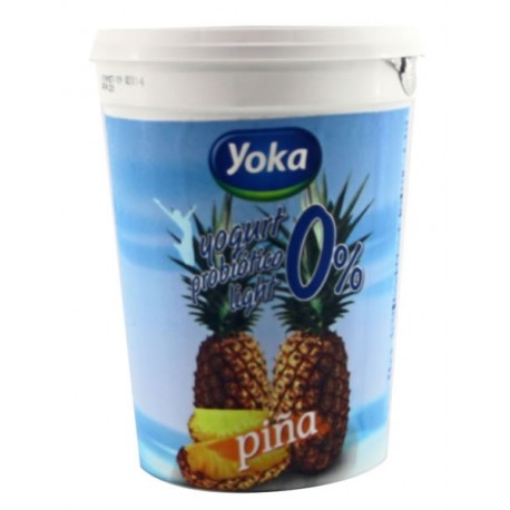 Yogurt Probiotico 0% Yoka Piña 32 Oz