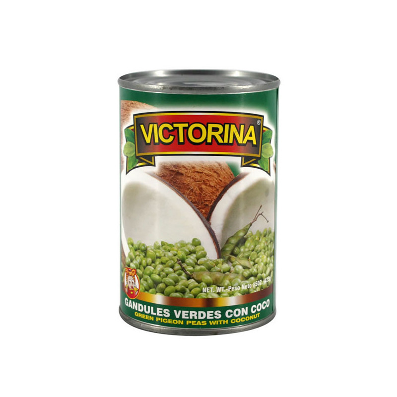 Guandules C/Coco Victorina 15 Oz