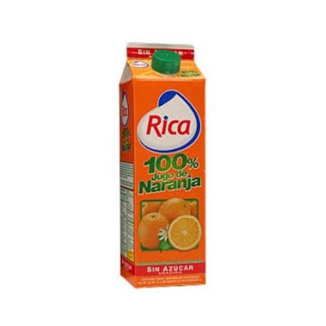 Jugo De Naranja Rica 100%  Sin azucar 64 Oz (1/2 Gl)