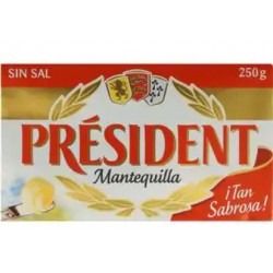 Mantequilla President Sin Sal 250g