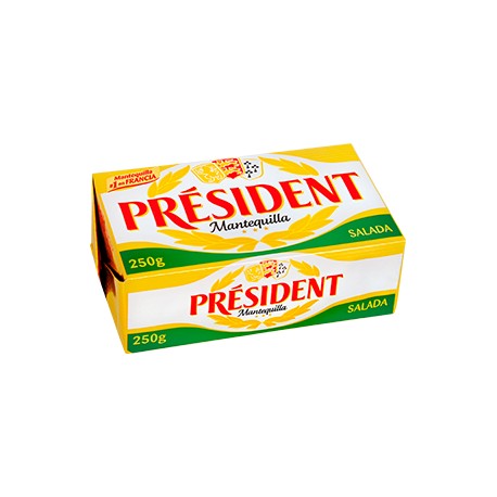 Mantequilla President Con Sal 250g