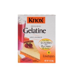 Gelatina sin sabor Knox 4 sobres de 1oz