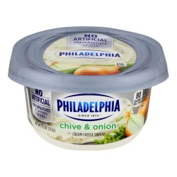 Cream cheese chive & onion  Philadelphia 8oz