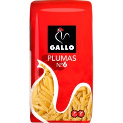 Pastas Gallo Fideos nº6 PLUMAS 500g