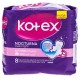 Toallas kotex nocturnas con alas 8 unidad