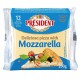 Queso President Mozzarella 12 Slices