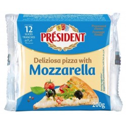 Queso President Mozzarella 12 Slices