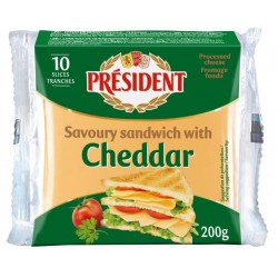 Queso President Special Cheddar 10 Slices
