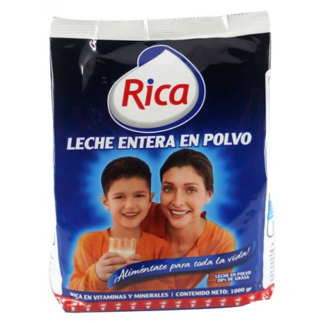 Leche Entera En Polvo Rica 2200g