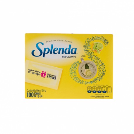 Azucar - Endulzanté Splenda 100 sobres de 1g c/u