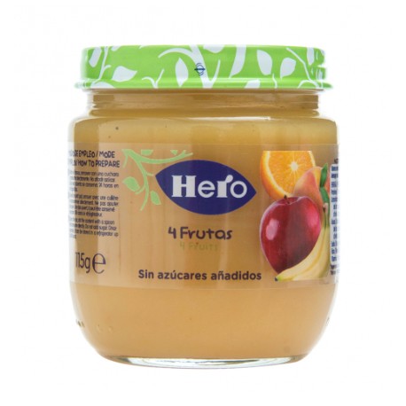 Compota Hero 4  Frutas  Hero 115g