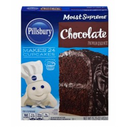 Mezcla para Bizcocho Pillsbury dark chocolate 15.25 oz