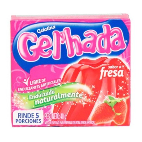 Gelatina Gel'hada Fresa 40g