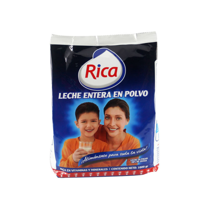 Leche Entera En Polvo Rica 1000g