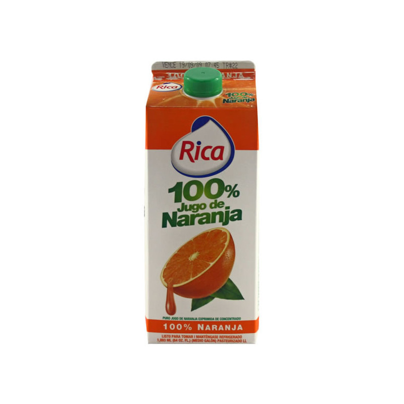 Jugo Rica 100% Naranja 64 Oz (1/2 Gl)