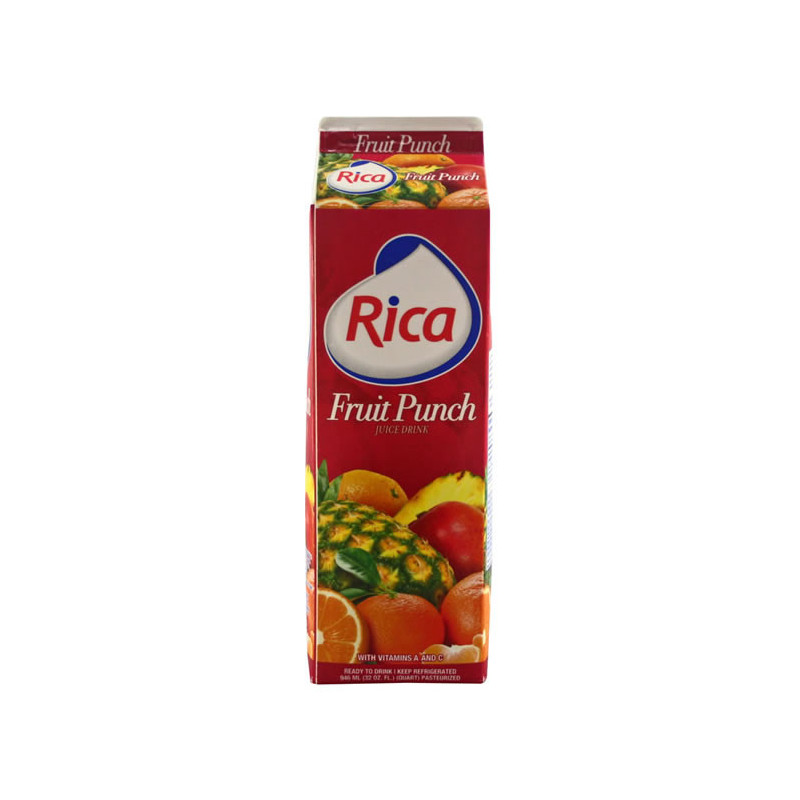 Jugo Rica Fruit Punch 32 Oz